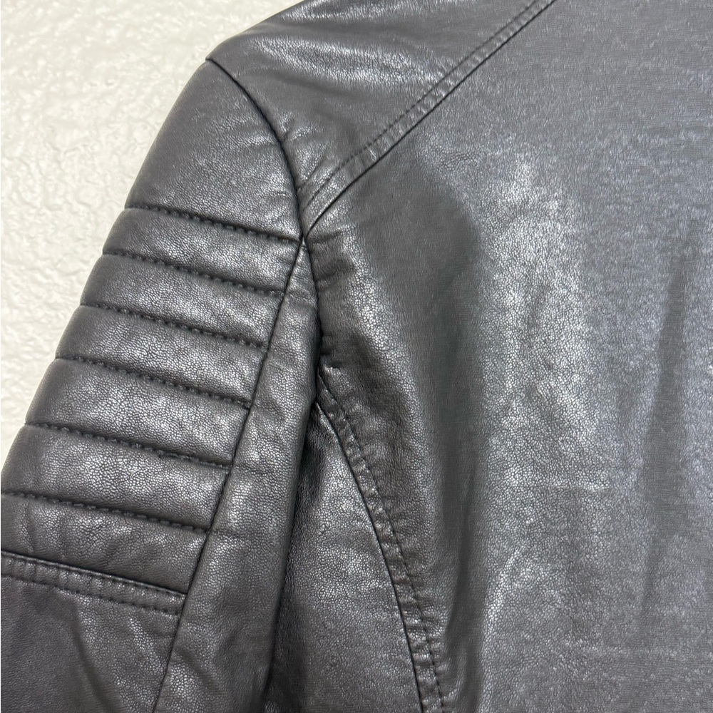 Blank NYC Black Leather Moto Jacket - Picture 9 of 11
